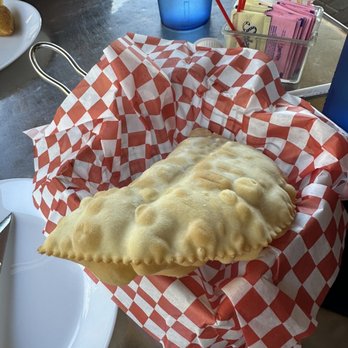 Mrs Potato - Carne Seca and Cream Cheese Empanada (Pastel de Carne Seca com Cream Cheese) - Brazilian Near Me - Orlando, Florida Mrs Potato - Carne Seca and Cream Cheese Empanada (Pastel de Carne Seca com Cream Cheese) - Brazilian Near Me - Orlando, Florida
