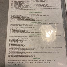 Menu Menu