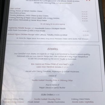Avenue Cafe - Menu - Cafes Near Me - Maynooth, KE Avenue Cafe - Menu - Cafes Near Me - Maynooth, KE