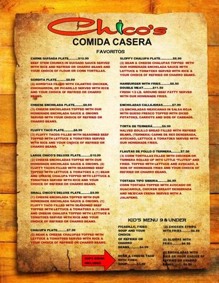 Menu photo 1 Chico's Comida Casera Laredo, TX Menu photo 1 Chico's Comida Casera Laredo, TX