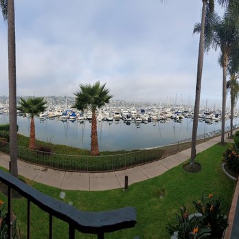 Best Western Plus Island Palms Hotel & Marina - Morning view, foggy morning - San Diego, CA