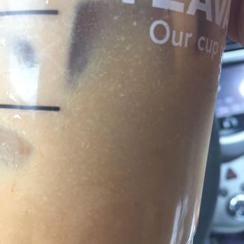 Starbucks - It looks weird but it's tasty, their almond milk is definitely thicker than your store bought kind. - Coffee & Tea Near Me - St. Petersburg, Florida Starbucks - It looks weird but it's tasty, their almond milk is definitely thicker than your store bought kind. - Coffee & Tea Near Me - St. Petersburg, Florida