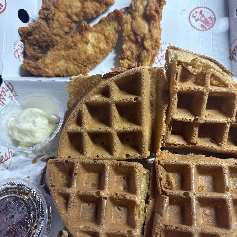 Chicken & Waffles. Chicken & Waffles.