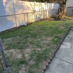 Heavy Lift Hauling - Before and after of the yard cleanup--thanks to Heavy Lift Hauling !