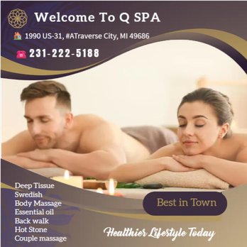 Q Spa - A couple's massage is just like any other massage service, but you and your partner receive the massage at the same time, o... - Massage Near Me - Traverse City, Michigan Q Spa - A couple's massage is just like any other massage service, but you and your partner receive the massage at the same time, o... - Massage Near Me - Traverse City, Michigan