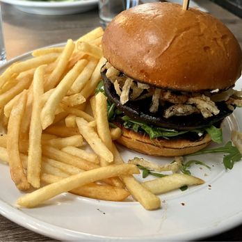 Social Station - Portobello Mushroom sandwich with a side of fries - DELISH - American Near Me - Henderson, Nevada