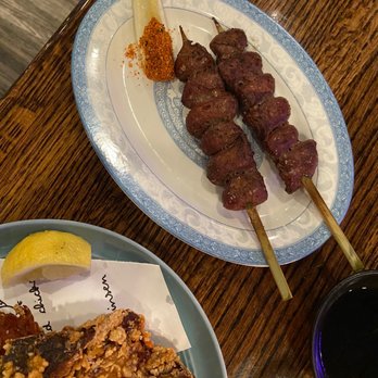 Shinsen Evanston - Chicken Heart skewers - Sushi Bars Near Me - Evanston, Illinois Shinsen Evanston - Chicken Heart skewers - Sushi Bars Near Me - Evanston, Illinois