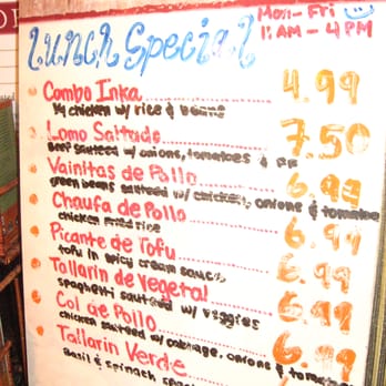 Inka Wasi - Lunch specials go from 11:00am to 4:00pm - Peruvian Near Me - Rolling Hills Estates, California Inka Wasi - Lunch specials go from 11:00am to 4:00pm - Peruvian Near Me - Rolling Hills Estates, California