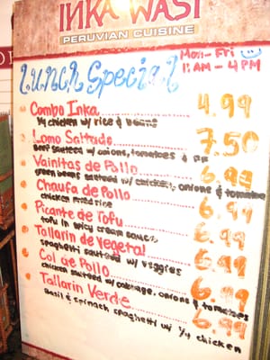Menu photo 6 Inka Wasi Rolling Hills Estates, CA Menu photo 6 Inka Wasi Rolling Hills Estates, CA