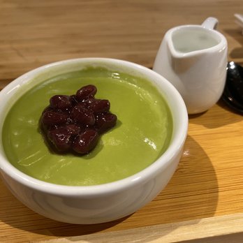 Kyuramen - Flushing - Matcha Pudding with Red Bean - Ramen Near Me - Flushing, New York Kyuramen - Flushing - Matcha Pudding with Red Bean - Ramen Near Me - Flushing, New York