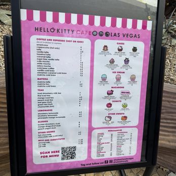 Hello Kitty Cafe - Menu - Desserts Near Me - Las Vegas, Nevada