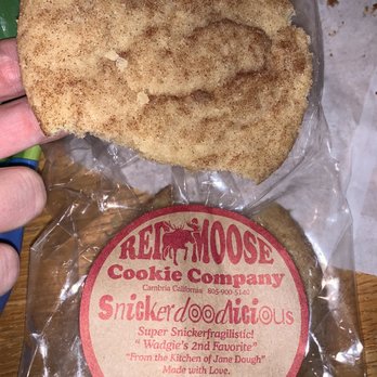 Red Moose Cookie - Snickerdoodle cookie which melts in your mouth - Desserts Near Me - Cambria, California Red Moose Cookie - Snickerdoodle cookie which melts in your mouth - Desserts Near Me - Cambria, California