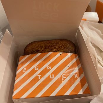 Egg Tuck - How the sandwich comes boxed up - Breakfast & Brunch Near Me - Chicago, Illinois Egg Tuck - How the sandwich comes boxed up - Breakfast & Brunch Near Me - Chicago, Illinois