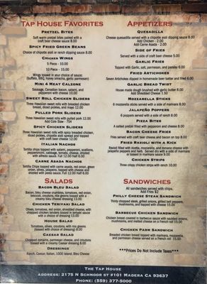 Menu photo 4 The Tap House Madera, CA