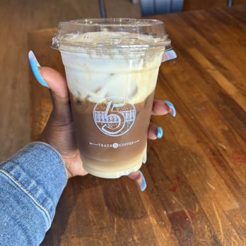 Track 5 Coffee - Maple Spice Iced Coffee w/ Maple Spice Cold Foam - Coffee & Tea Near Me - Cranford, New Jersey Track 5 Coffee - Maple Spice Iced Coffee w/ Maple Spice Cold Foam - Coffee & Tea Near Me - Cranford, New Jersey