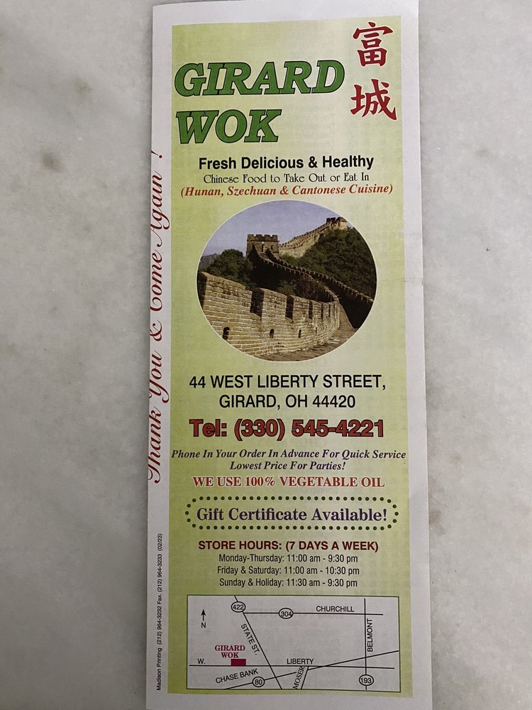 GIRARD WOK CHINESE RESTAURANT Updated September 2024 15 Photos & 27