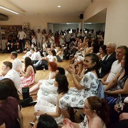 Salsa Suave - Audience ready to watch Suave performance at White Party