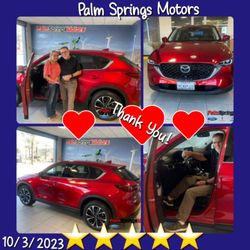 Palm Springs Mazda - Our new CX-5, with the most beautiful color. This is the 4th Mazda I've owned and will never have another make.