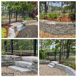 Diamond Touch Masonry - PA Bluestone retaining wall