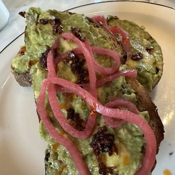 Cafe Robey - Avocado Toast - Chili crisp, pickled onion - Breakfast & Brunch Near Me - Chicago, Illinois Cafe Robey - Avocado Toast - Chili crisp, pickled onion - Breakfast & Brunch Near Me - Chicago, Illinois