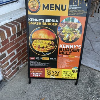Kenny’s Smash Burger - The menu - Burgers Near Me Kenny’s Smash Burger - The menu - Burgers Near Me