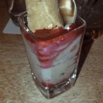 Seasons 52 - Raspberry Chocolate Chip Cannoli - New American Near Me - Indianapolis, Indiana Seasons 52 - Raspberry Chocolate Chip Cannoli - New American Near Me - Indianapolis, Indiana