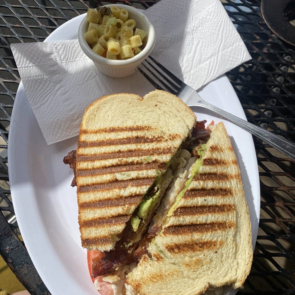Turkey bacon avocado panini