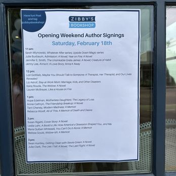 Zibby's Bookshop - Opening weekend with special guest authors and their books - Bookstores Near Me - Santa Monica, California