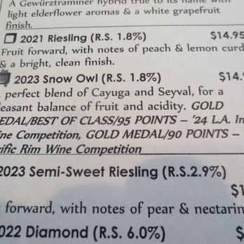 Thirsty Owl Wine Company - Wineries Near Me - Ovid, New York