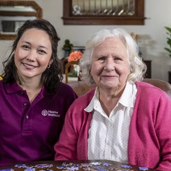 Home Instead - Home Instead Care Pro with happy client