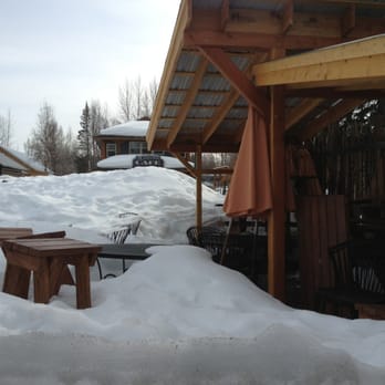 Denali Brewpub - Outdoor seating...must be awesome during summertime!! - New American Near Me - Talkeetna, Alaska Denali Brewpub - Outdoor seating...must be awesome during summertime!! - New American Near Me - Talkeetna, Alaska