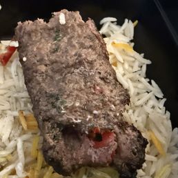 Beef kabob - outside ok.