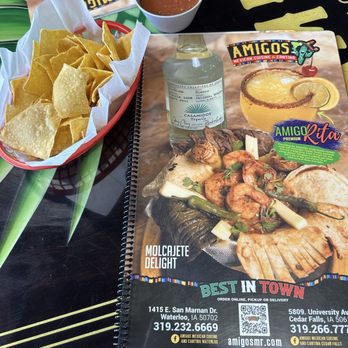 Amigos Mexican Restaurant - Chips and salsa upon arrival - Mexican Near Me - Waterloo, Iowa