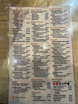 Menu photo 1 Baja Beach Tacos Los Angeles, CA