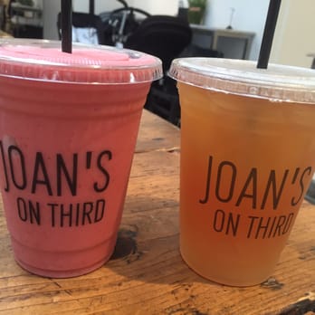 Joan's on Third - Strawberry & Banana Smoothie and an Arnold Palmer - Breakfast & Brunch Near Me - Los Angeles, California Joan's on Third - Strawberry & Banana Smoothie and an Arnold Palmer - Breakfast & Brunch Near Me - Los Angeles, California