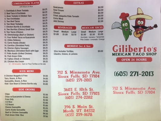 Menu photo 3 Giliberto's Mexican Taco Shop Sioux Falls, SD Menu photo 3 Giliberto's Mexican Taco Shop Sioux Falls, SD