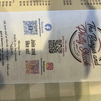 The Burger And Philly Shack - QR codes - Cheesesteaks Near Me - Watauga, Texas The Burger And Philly Shack - QR codes - Cheesesteaks Near Me - Watauga, Texas