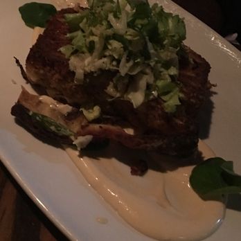 BoccaLupo - Crispy white lasagna slab with forntina fonduta&escarole. - Italian Near Me - Atlanta, Georgia