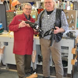 Oregon Artificial Limb - Guys in the shop delivering my new hook