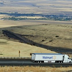 Walmart Supercenter - Walmart freight truck