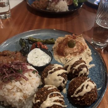 Meze Moon - Falafel Plate - Mediterranean Near Me - Chico, California Meze Moon - Falafel Plate - Mediterranean Near Me - Chico, California