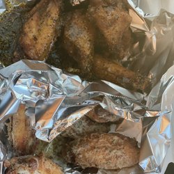My Taste of Atlanta - Lemon pepper and ranch wings partially eaten ha ha