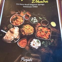 Front of Menu