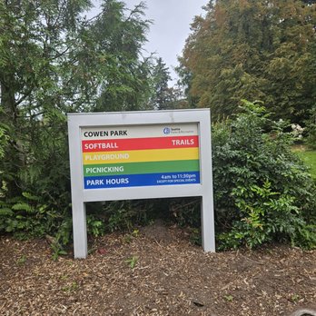 Cowen Park - Park sign - Parks Near Me - Seattle, Washington