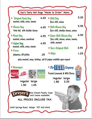 Menu photo 5 Sac's Tasty Hot Dogs Vallejo, CA Menu photo 5 Sac's Tasty Hot Dogs Vallejo, CA