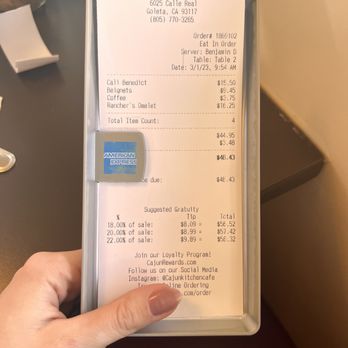 Cajun Kitchen Cafe - Receipt - Breakfast & Brunch Near Me - Goleta, California Cajun Kitchen Cafe - Receipt - Breakfast & Brunch Near Me - Goleta, California