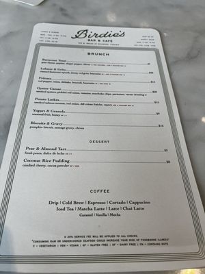 Menu photo 3 Birdie's Richmond, VA