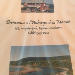 Auberge Restaurant Chez Mamie - Menu