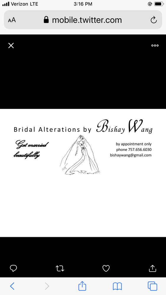 BRIDAL ALTERATIONS BY BISHAY WANG 114 Sebastian Ave, Colonial Beach