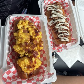 Saucy Dogs - Mac Attack &  Kalua Dog - Hot Dogs Near Me - Hilo, Hawaii